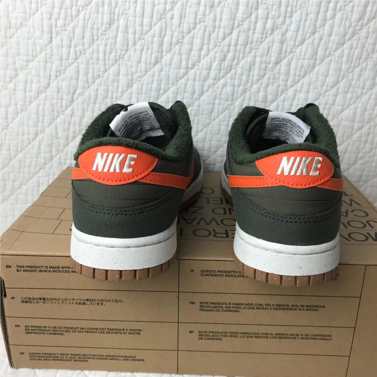Nike shoes - Nike Dunk Retro Low - Dunk Retro Low - DD3358-300 - Sequoia/Orange-Medium Olive 4