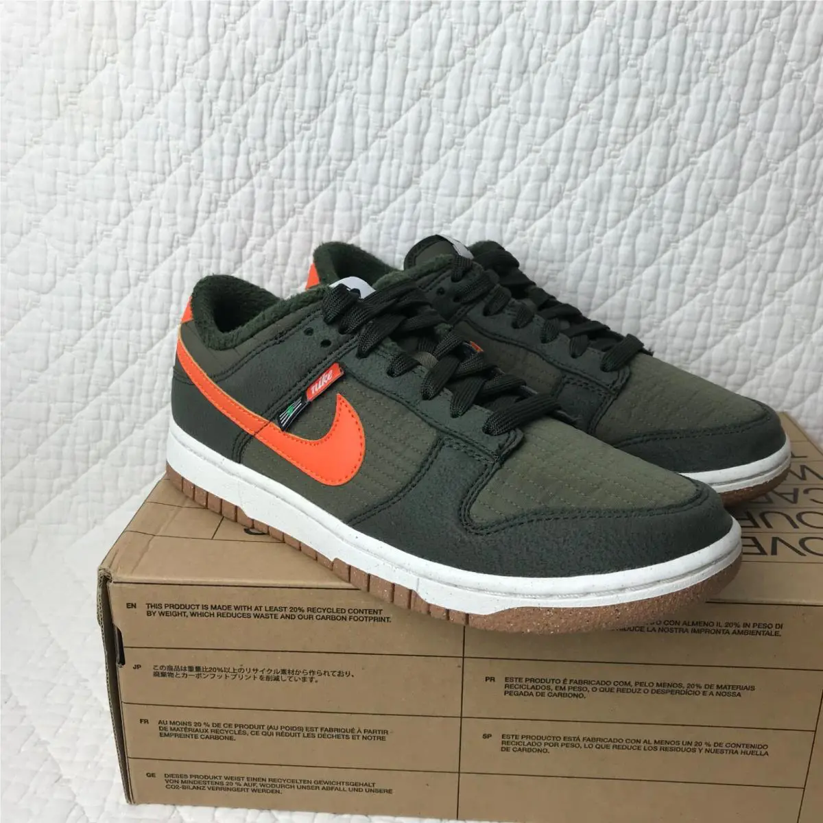 Nike shoes - Nike Dunk Retro Low - Dunk Retro Low - DD3358-300 - Sequoia/Orange-Medium Olive 7