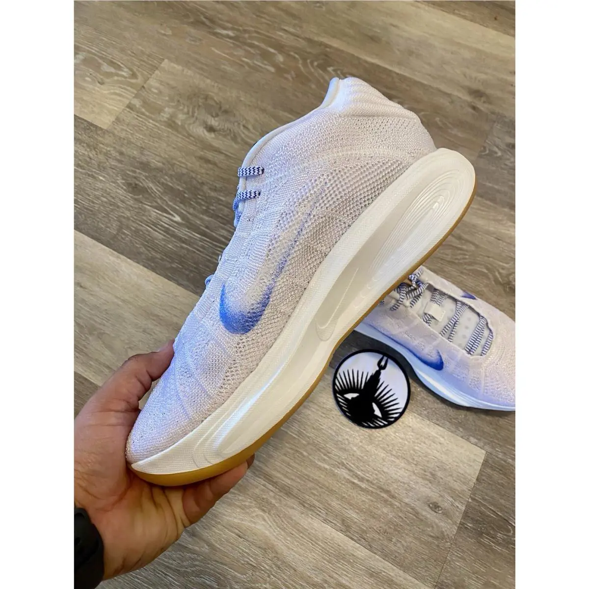 Nike shoes - Nike G.T. Hustle 3 FP - HJ9083-100 - White / Phantom / Total Orange / Racer Blue (UPC: 197599109044) 3