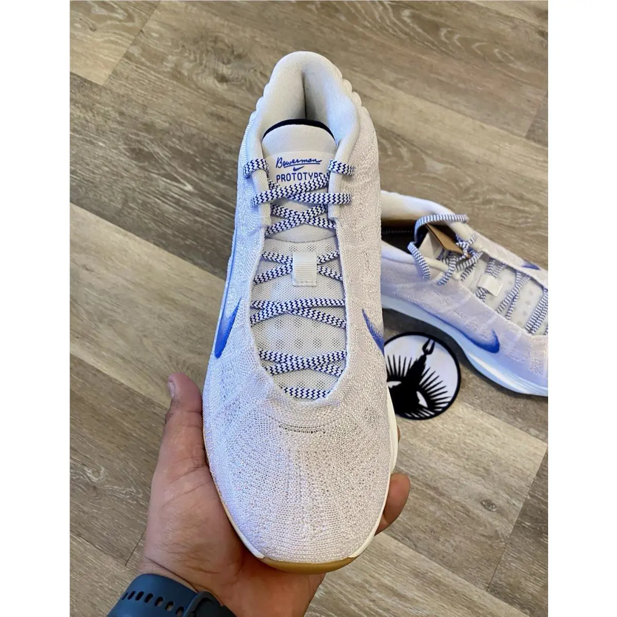 Nike shoes - Nike G.T. Hustle 3 FP - HJ9083-100 - White / Phantom / Total Orange / Racer Blue (UPC: 197599109044) 4