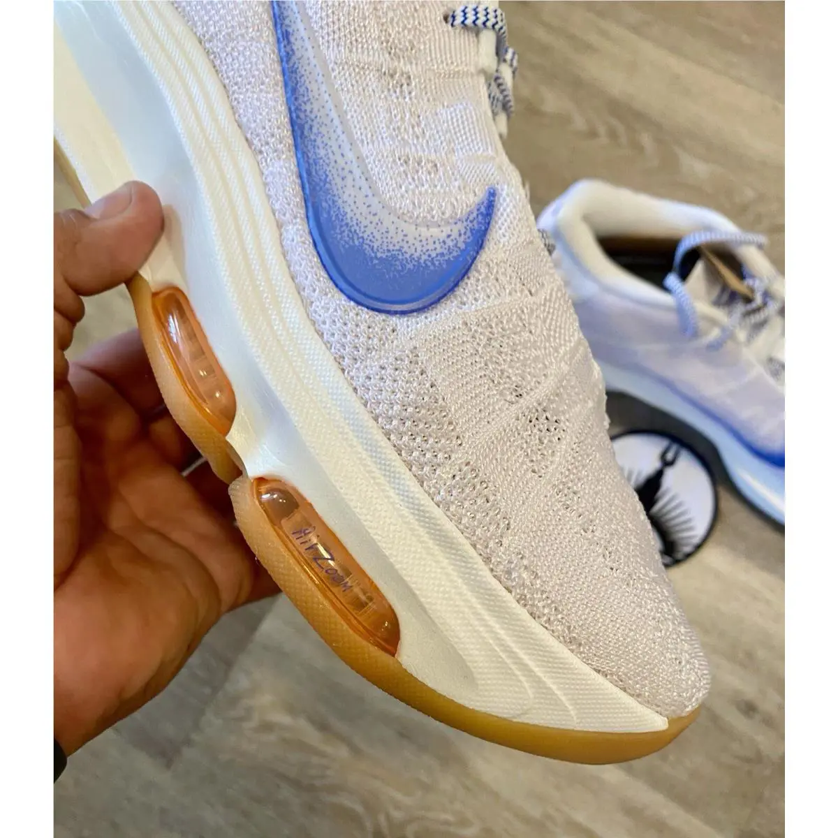 Nike shoes - Nike G.T. Hustle 3 FP - HJ9083-100 - White / Phantom / Total Orange / Racer Blue (UPC: 197599109044) 7