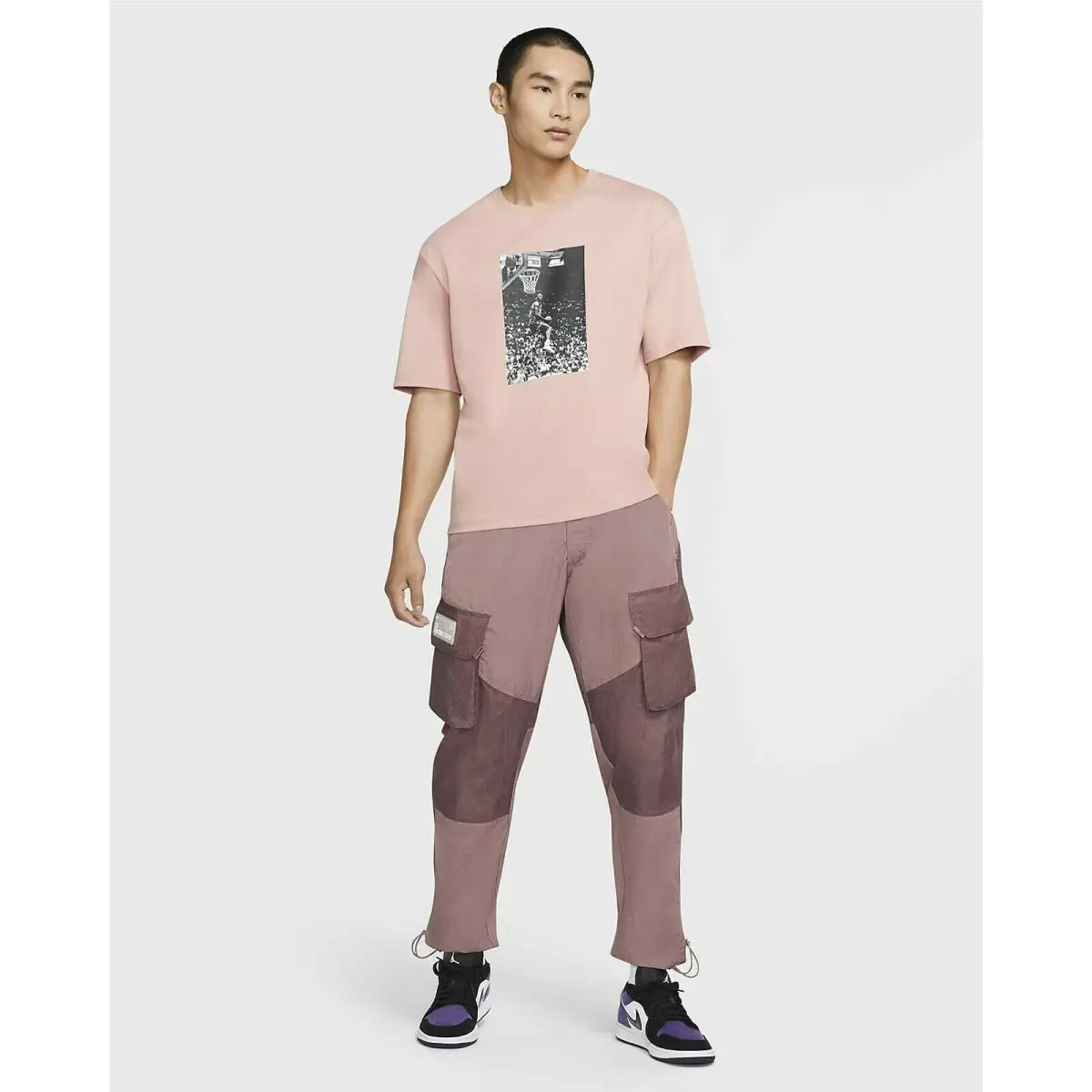 Nike clothing - 23 Engineered - Engineered - CK9167-298 - Smokey Mauve / White (UPC: 0194276935156) 5
