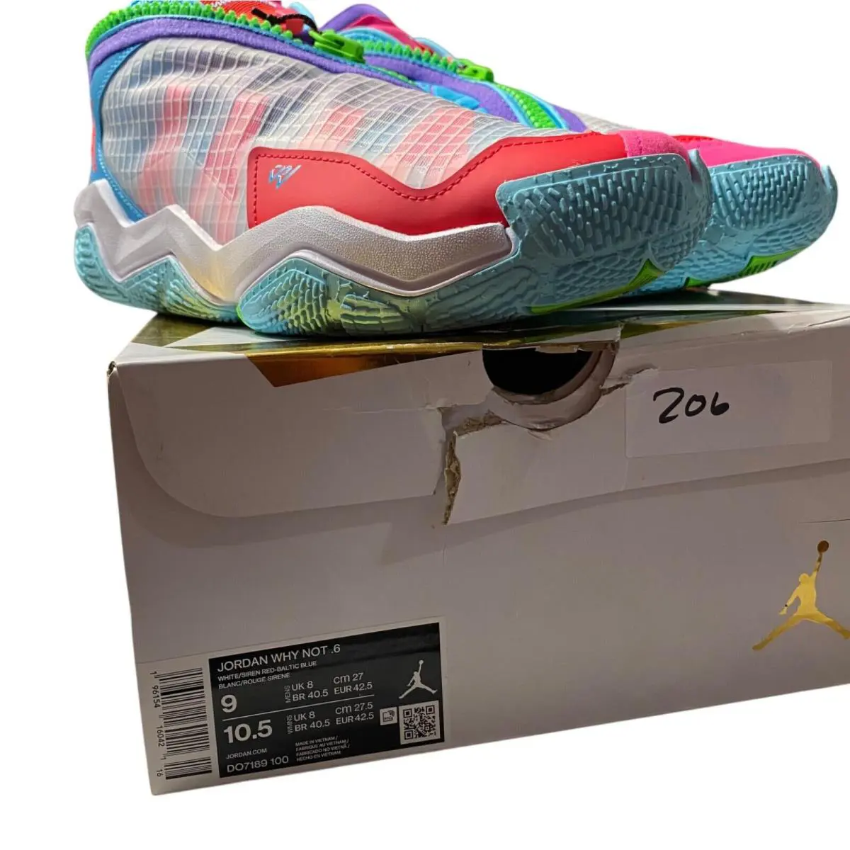 Nike shoes - Air Jordan 6 - Air - DO7189 100 - Pink 1