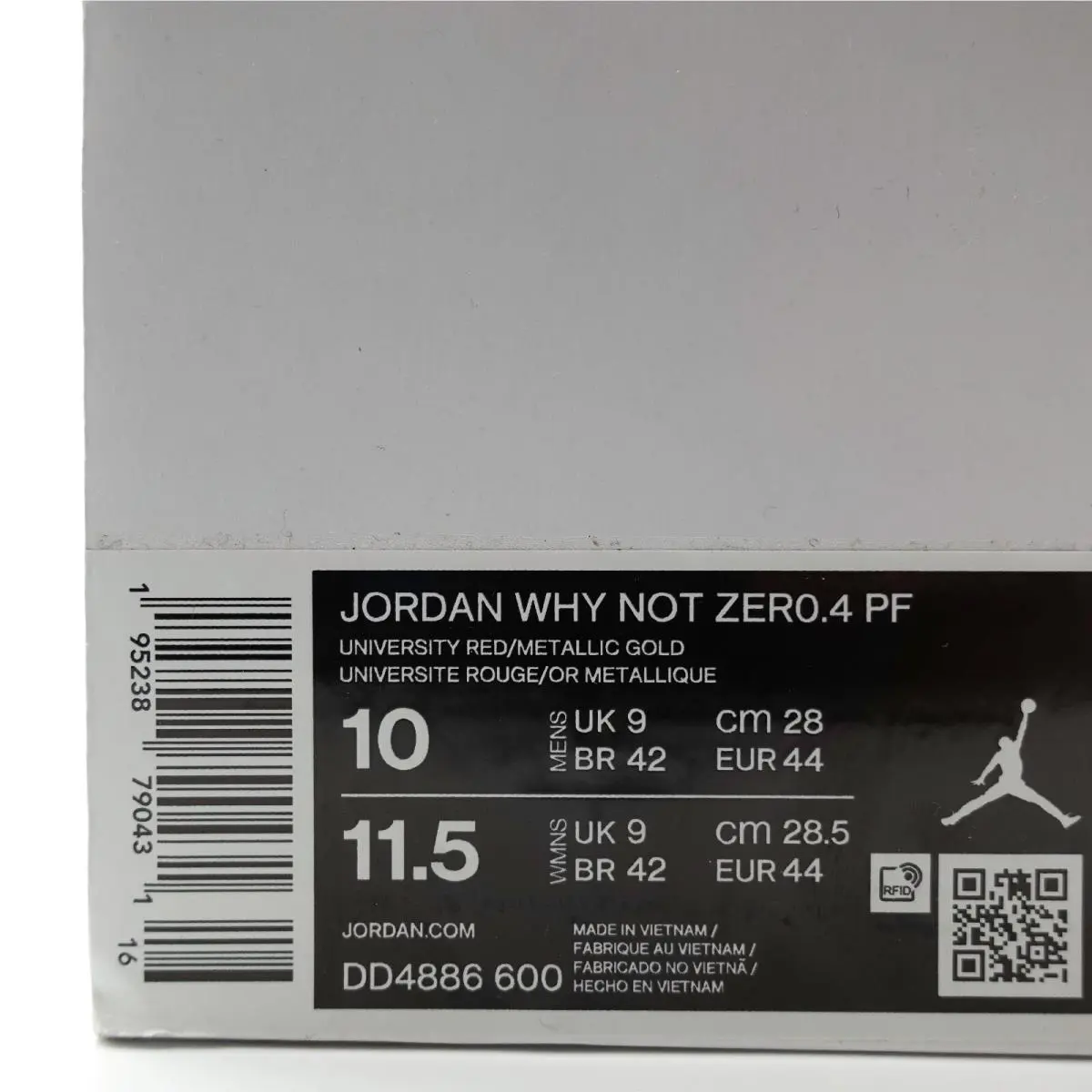 Nike shoes - Jordan Why Not Zero.4 Pf - DD4886-600 - Red 9