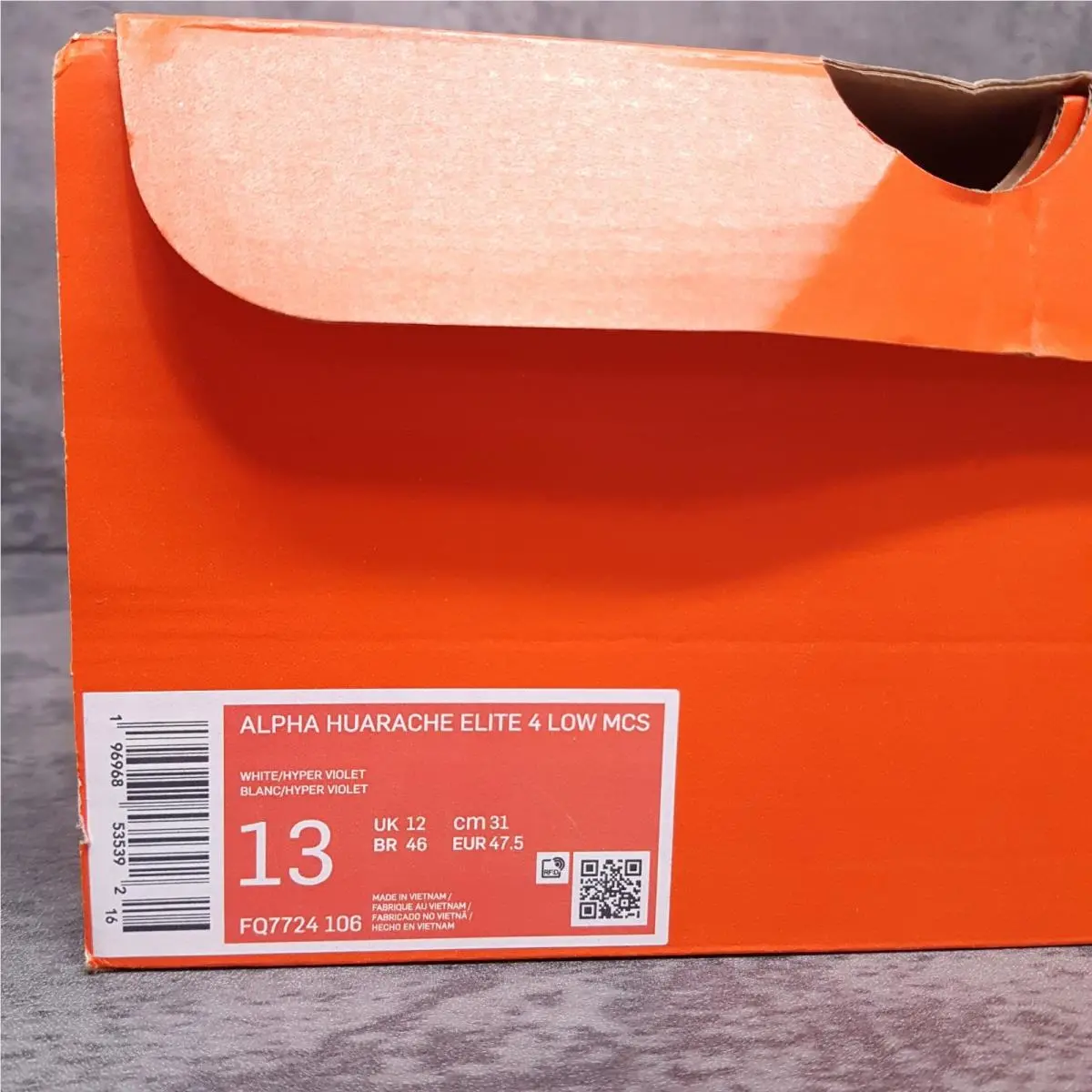 Nike shoes - Nike Alpha Huarache Elite - Alpha Huarache Elite - FQ7724-106 - White (UPC: 196968535378) 5