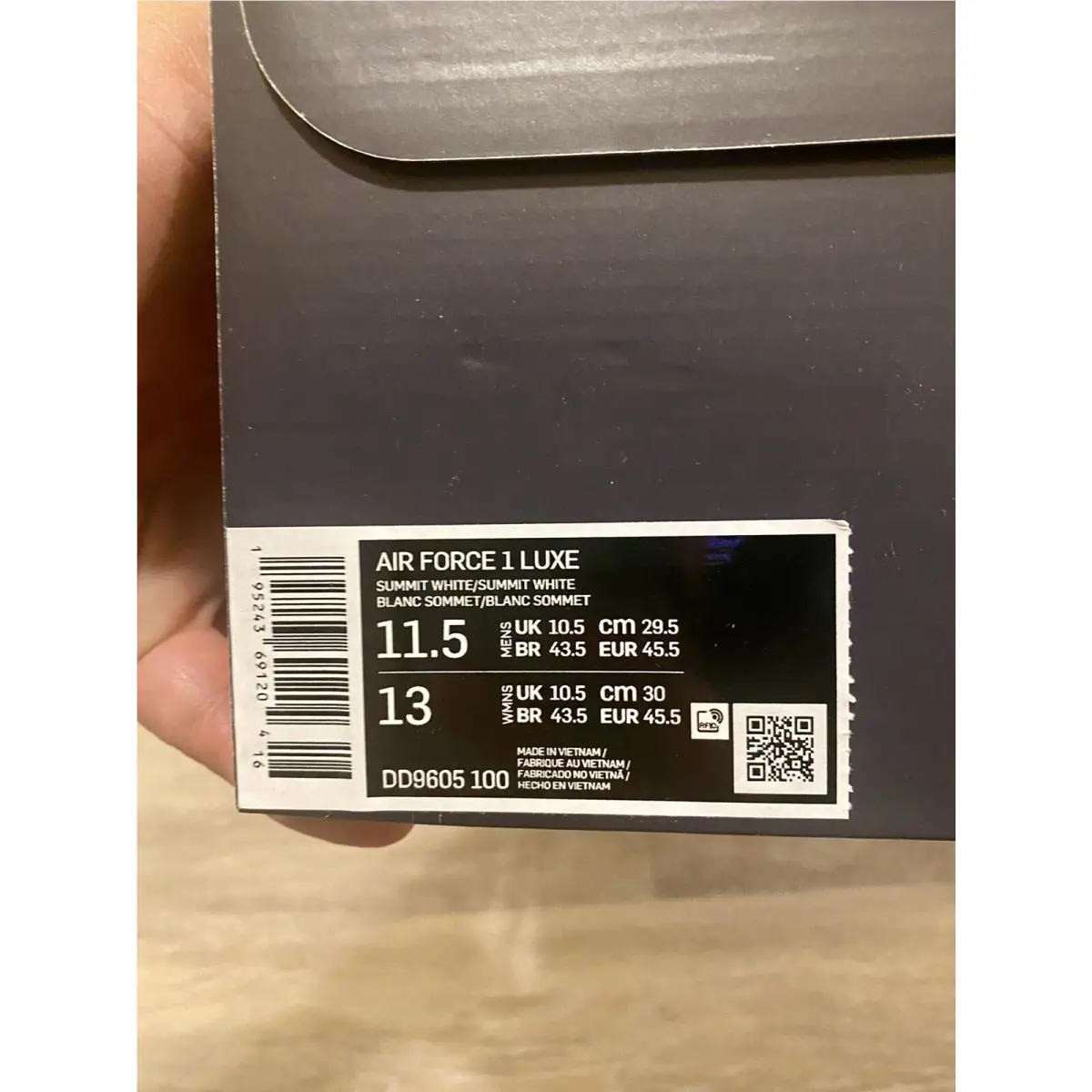 Nike shoes - Nike Air Force 1 Luxe - DD9605-100 - Summit White-Bone-White (UPC: 195243691204) 10