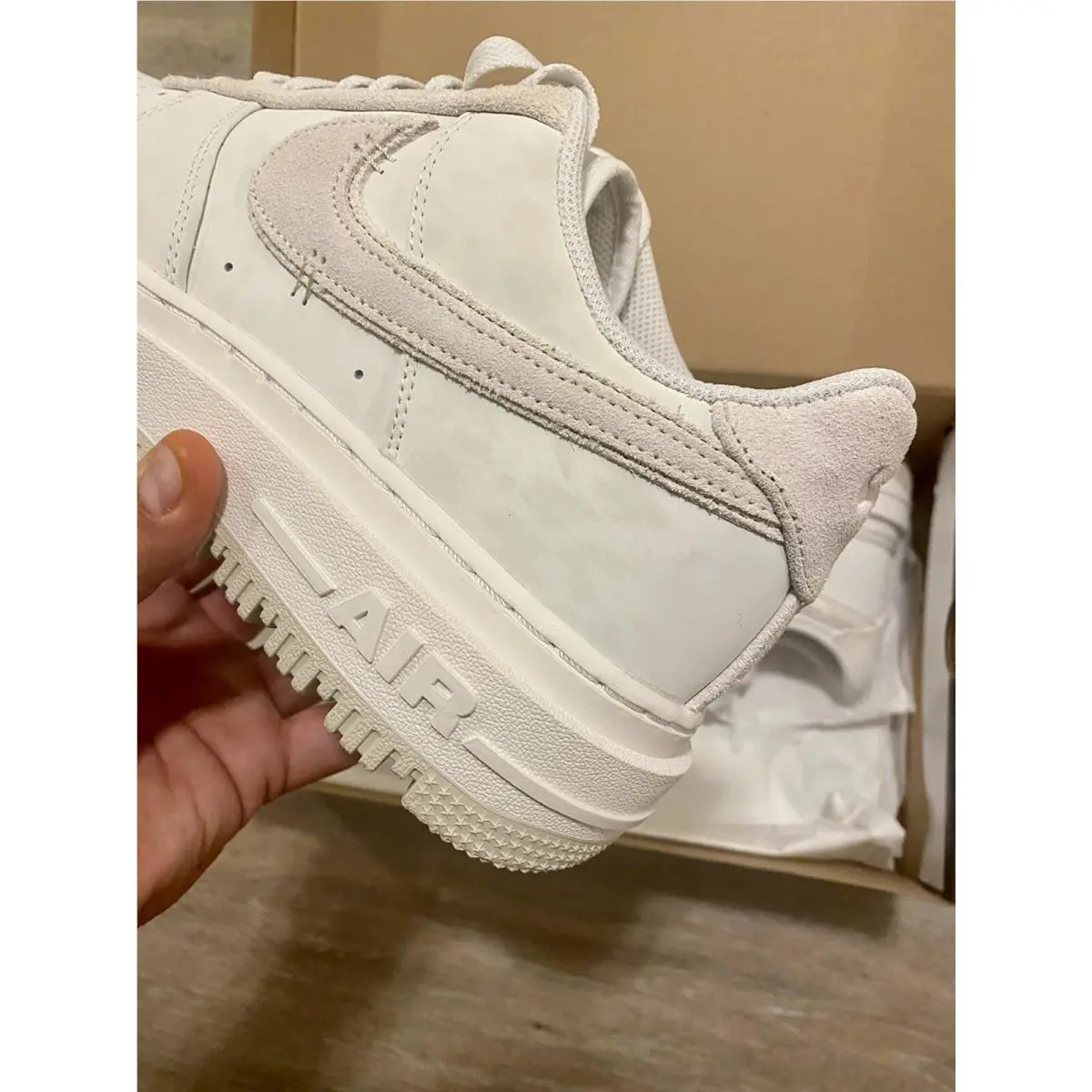 Nike shoes - Nike Air Force 1 Luxe - DD9605-100 - Summit White-Bone-White (UPC: 195243691204) 1