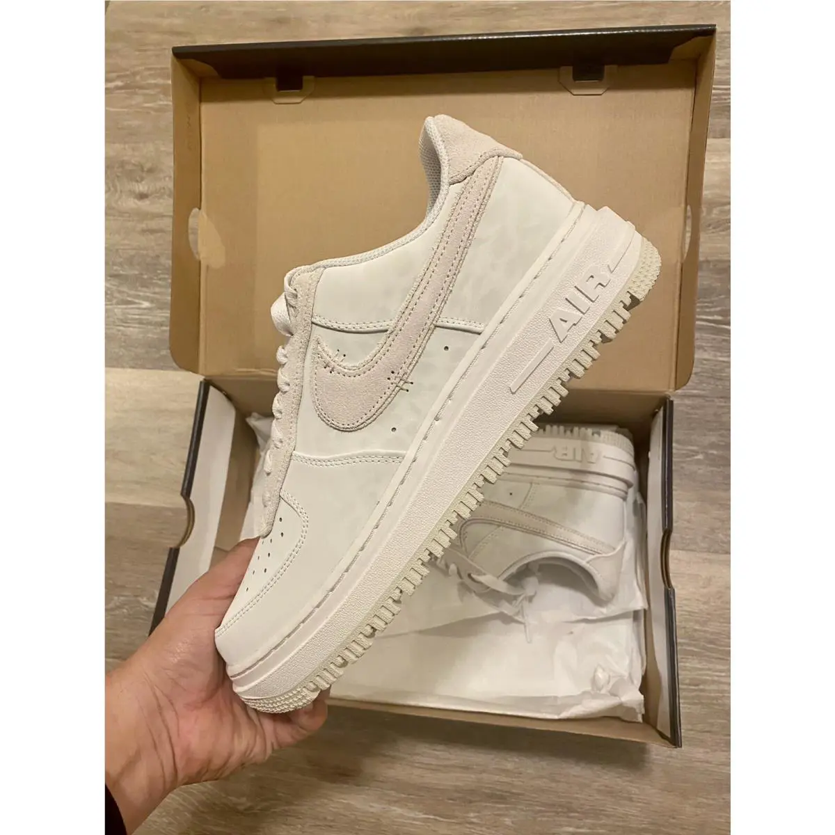 Nike shoes - Nike Air Force 1 Luxe - DD9605-100 - Summit White-Bone-White (UPC: 195243691204) 3