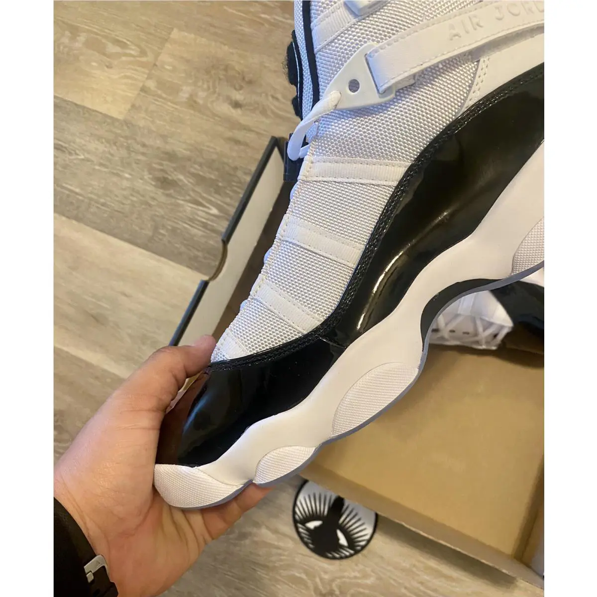 Nike shoes - Air Jordan 6 Rings - Air Rings - 322992-104 - White/Black-Dark Concord (UPC: 884776871015) 2