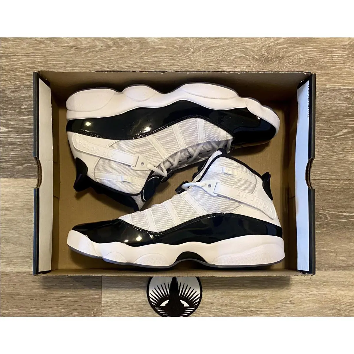 Nike shoes - Air Jordan 6 Rings - Air Rings - 322992-104 - White/Black-Dark Concord (UPC: 884776871015) 5