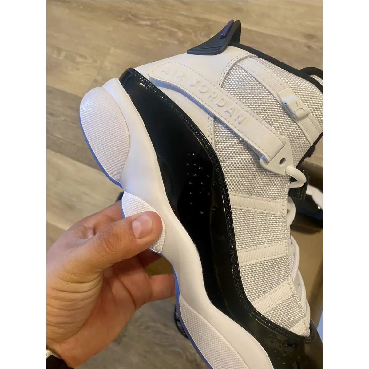 Nike shoes - Air Jordan 6 Rings - Air Rings - 322992-104 - White/Black-Dark Concord (UPC: 884776871015) 7