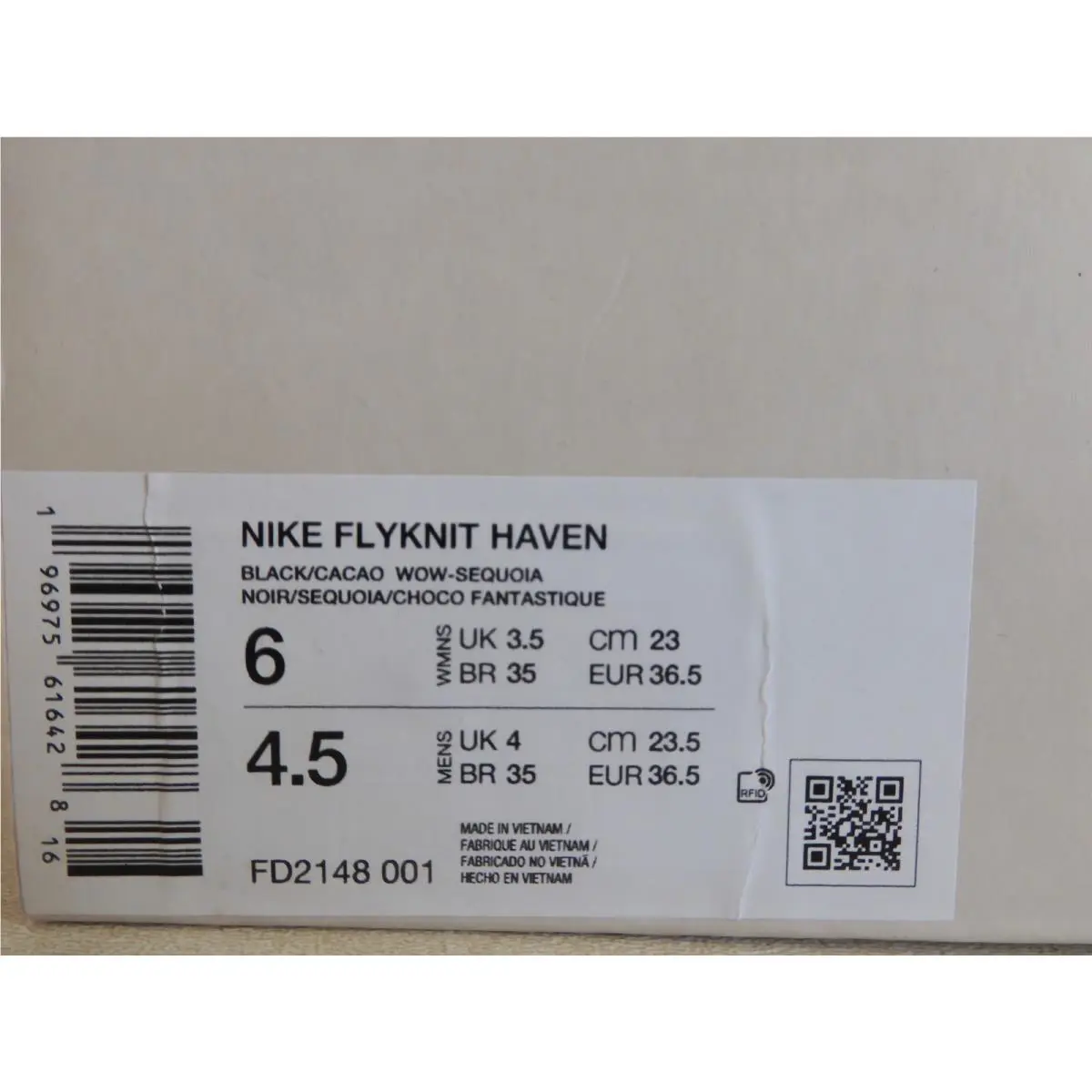 Nike shoes - Nike Flyknit Haven - Flyknit Haven - FD2148-001 - Black (UPC: 196975616428) 3
