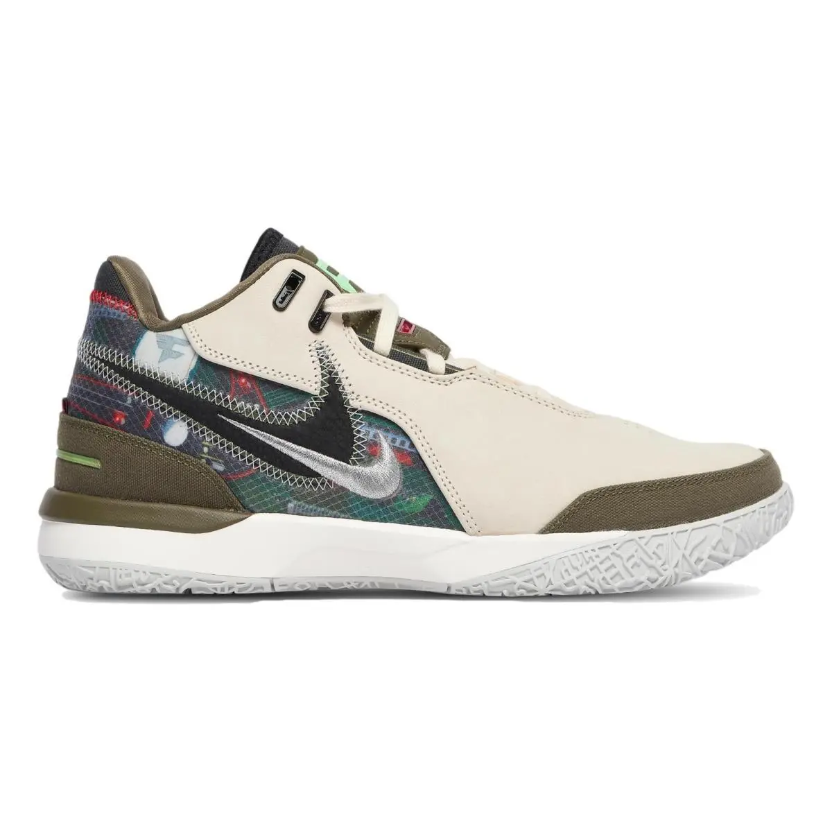 Size 10 - Nike Zoom Lebron Nxxt Gen Ampd Faze Gaming Set-up Shoes HF0715-200 - Ivory
