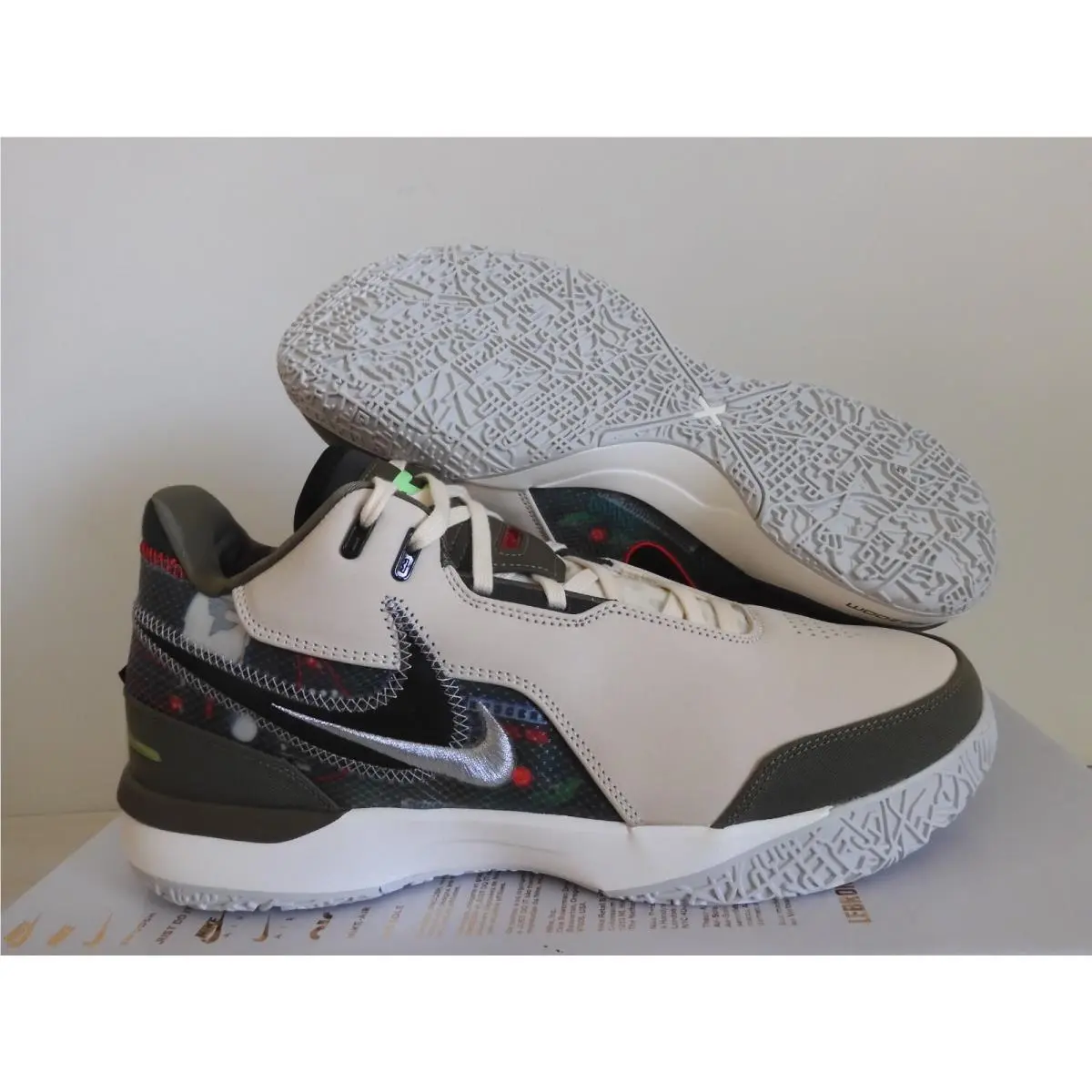 Nike Zoom Lebron Nxxt Ampd Faze Light Cream-black-med Olive Sz 13 HF0715-200 - Brown