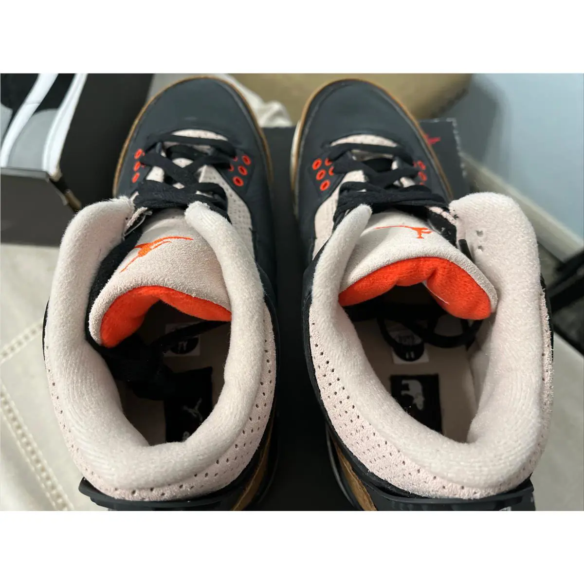 Nike shoes - Air Jordan 3 Retro GS - DM0967 008 - Black Rush Orange Fossil Stone 5