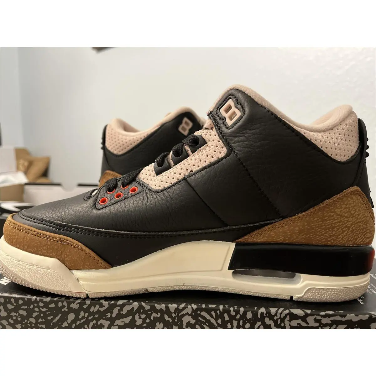 Nike shoes - Air Jordan 3 Retro GS - DM0967 008 - Black Rush Orange Fossil Stone 0