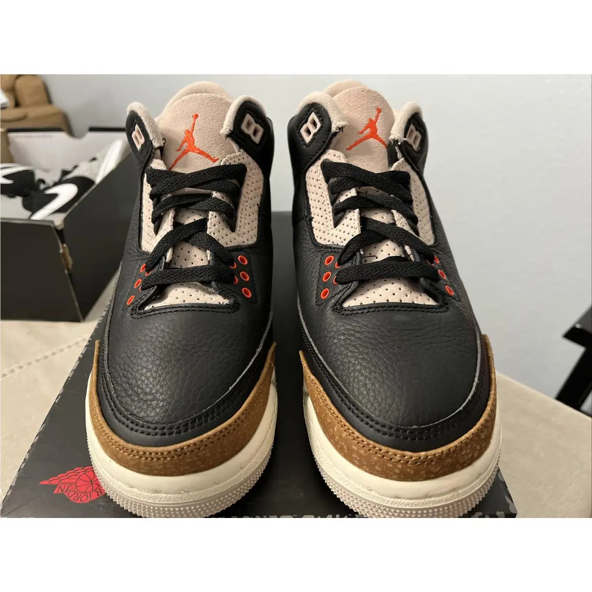 Nike shoes - Air Jordan 3 Retro GS - DM0967 008 - Black Rush Orange Fossil Stone 3