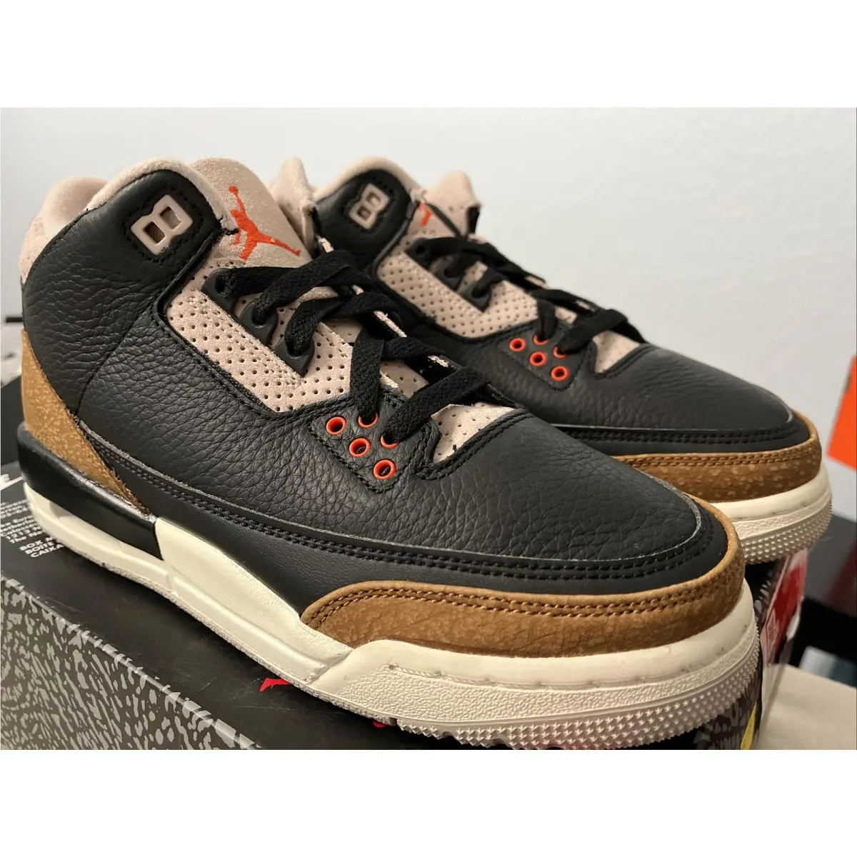 Nike shoes - Air Jordan 3 Retro GS - DM0967 008 - Black Rush Orange Fossil Stone 4