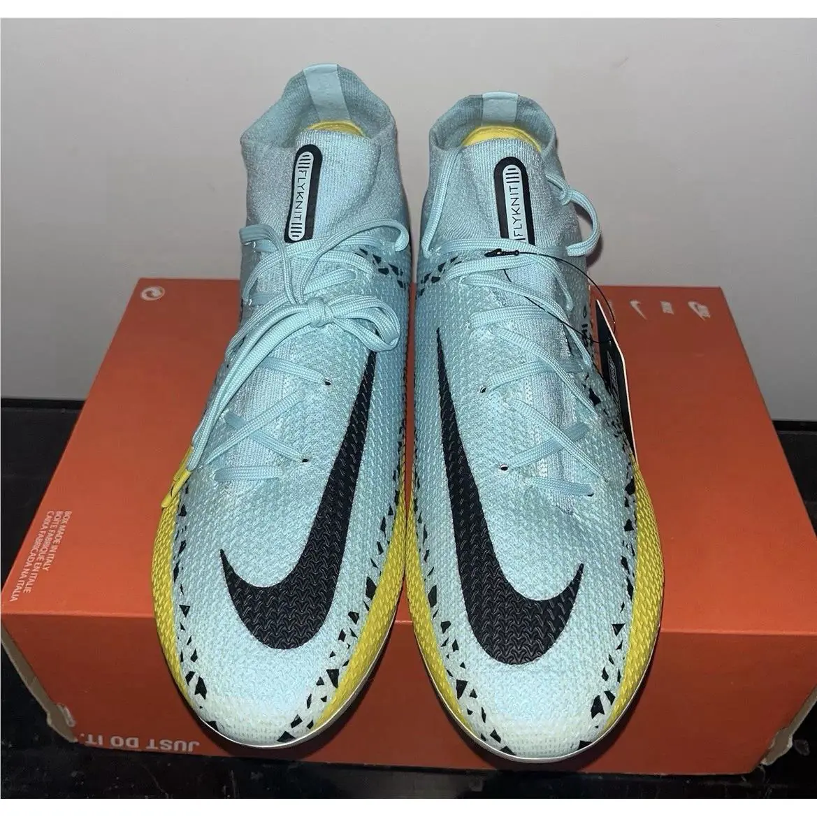 Nike shoes - Phantom GT2 DF Elite FG - CZ9889-408 - Glacier Ice / Yellow Strike / Sunset Glow / Black 1