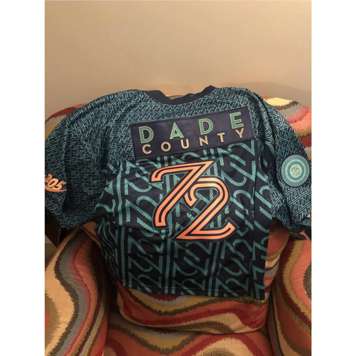Nike 305 Miami Dade County Football Practice Jersey Size M Mens