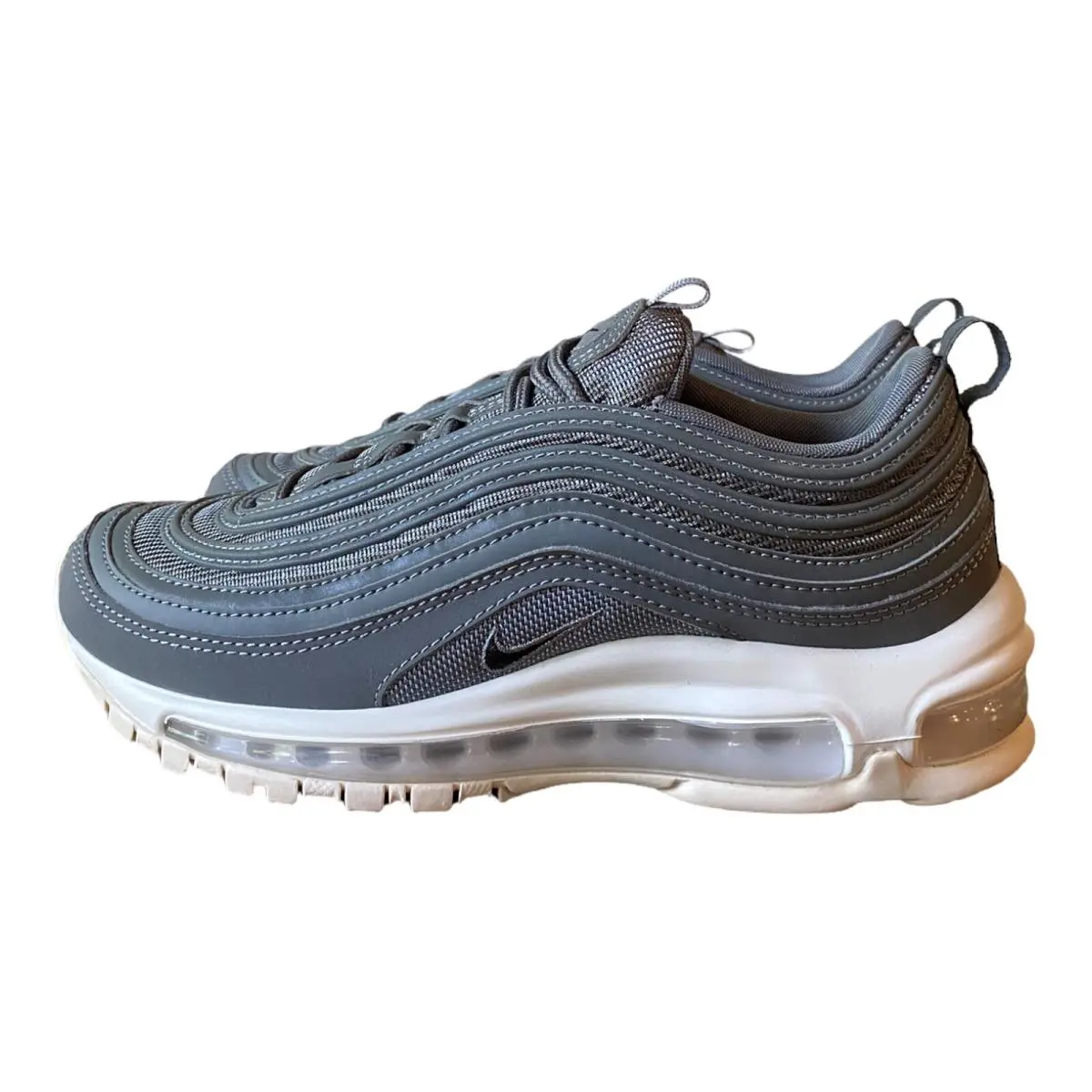 Nike Air Max 97 By You Cool Grey White Shoes DC8133 991 - Women`s Size 6.5 - Gray