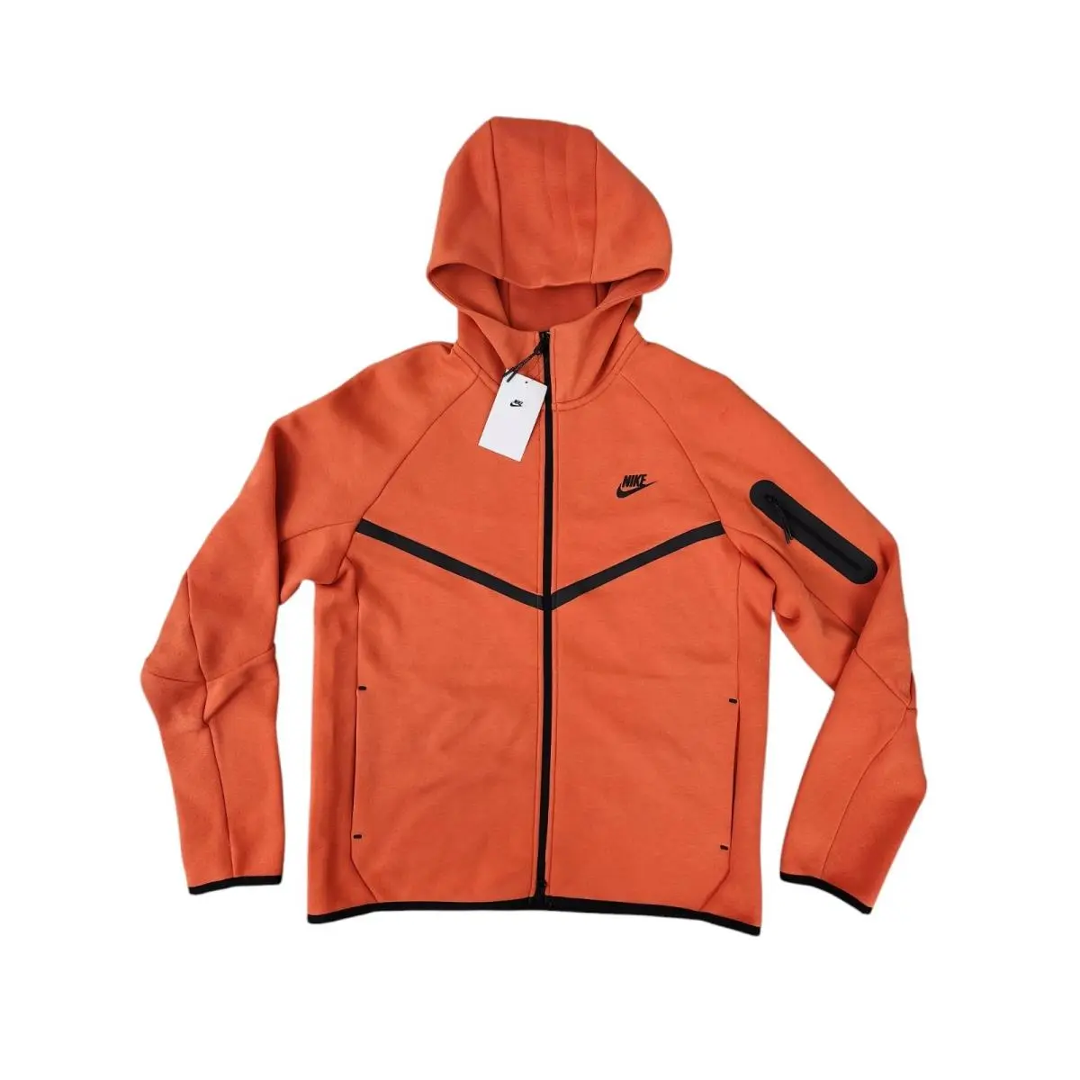 Nike Tech Windrunner Hoodie Full-zip Vintage Coral/black Men`s Large HV0949 846