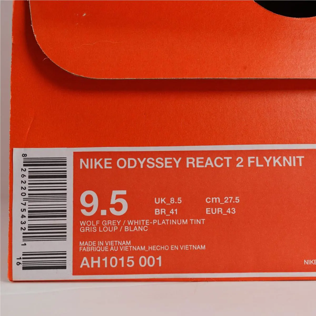 Nike shoes - Nike Odyssey React - Odyssey React - AH1015 001 - Gray (UPC: 826220754321) 9