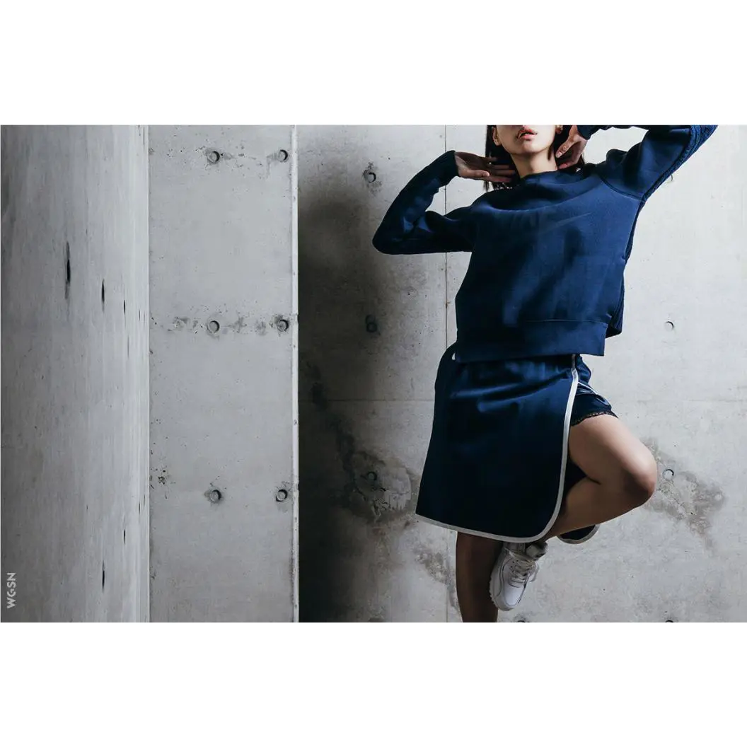 Nike Nikelab x Sacai Fashion Tech Fleece Women`s Skirt - Small 802250-451 Blue