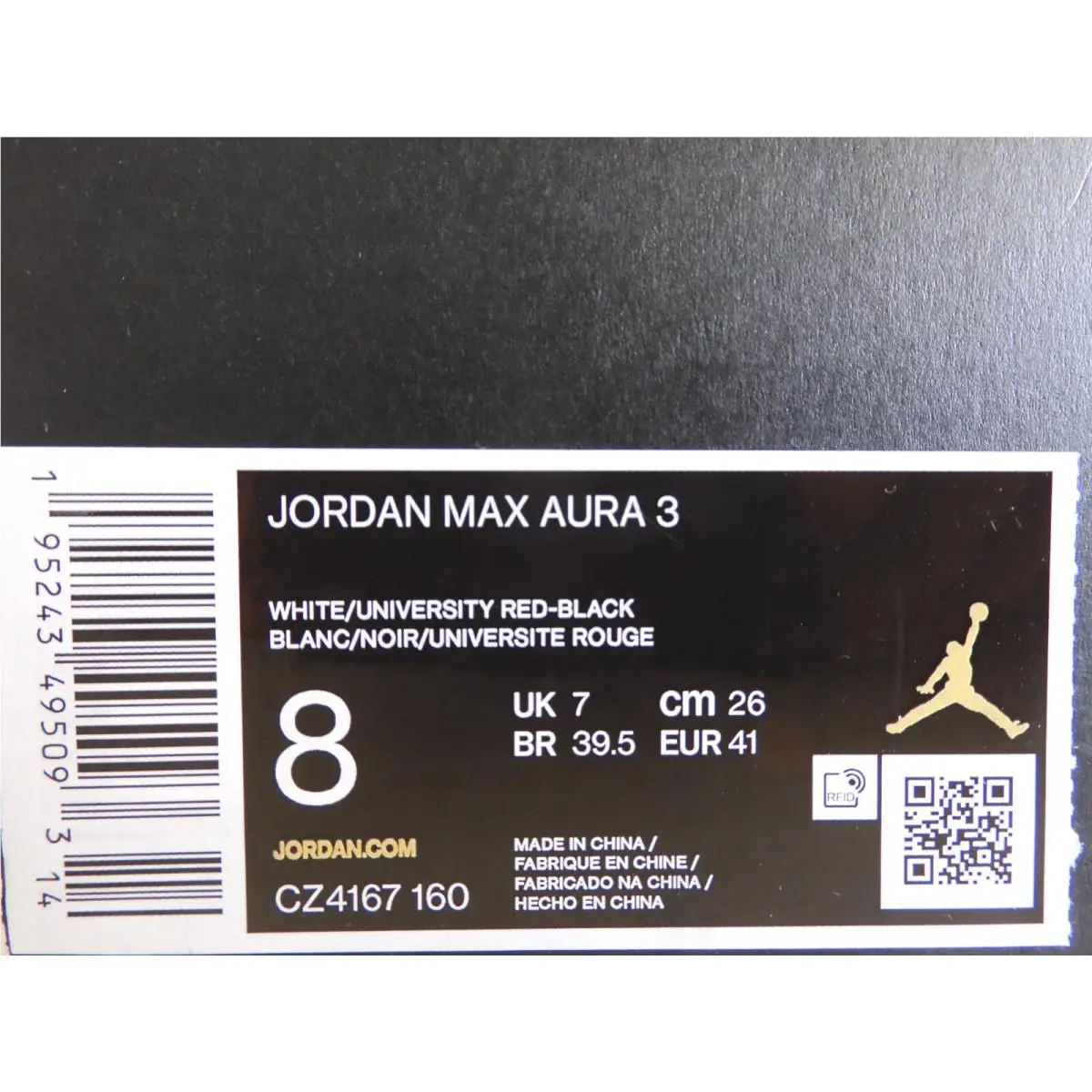 Nike shoes - Jordan Max Aura - Max Aura - CZ4167 160 - White (UPC: 195243495093) 3