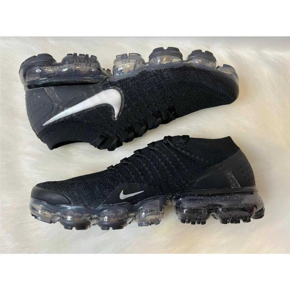 Nike shoes - Nike Air Vapormax Flyknit - Air Vapormax Flyknit - AR8557-001 - Black, Metalic Silver 2