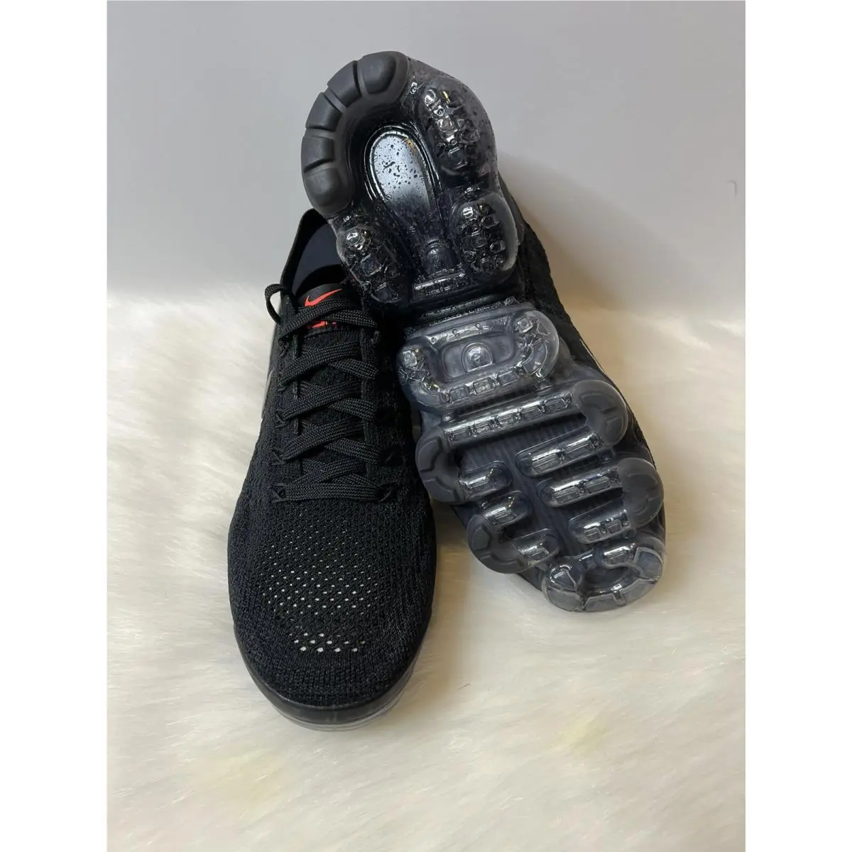 Nike shoes - Nike Air Vapormax Flyknit - Air Vapormax Flyknit - AR8557-001 - Black, Metalic Silver 4