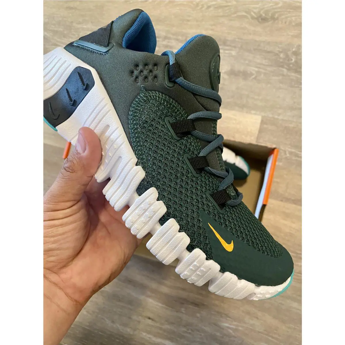 Nike shoes - Nike Free Metcon 4 - Free Metcon - CT3886-790 - Pine Green-Kumquat-Black (UPC: 195866380783) 6