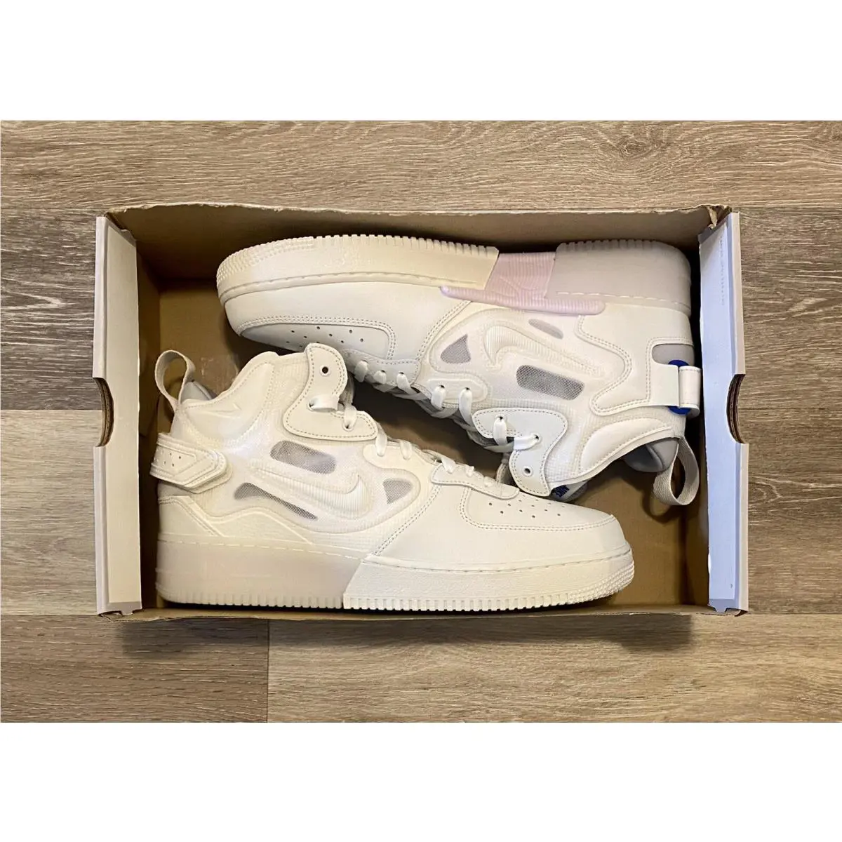 Nike Air Force 1 Mid React `summit White` Grey Fog DQ1872-101 Men`s Size 12