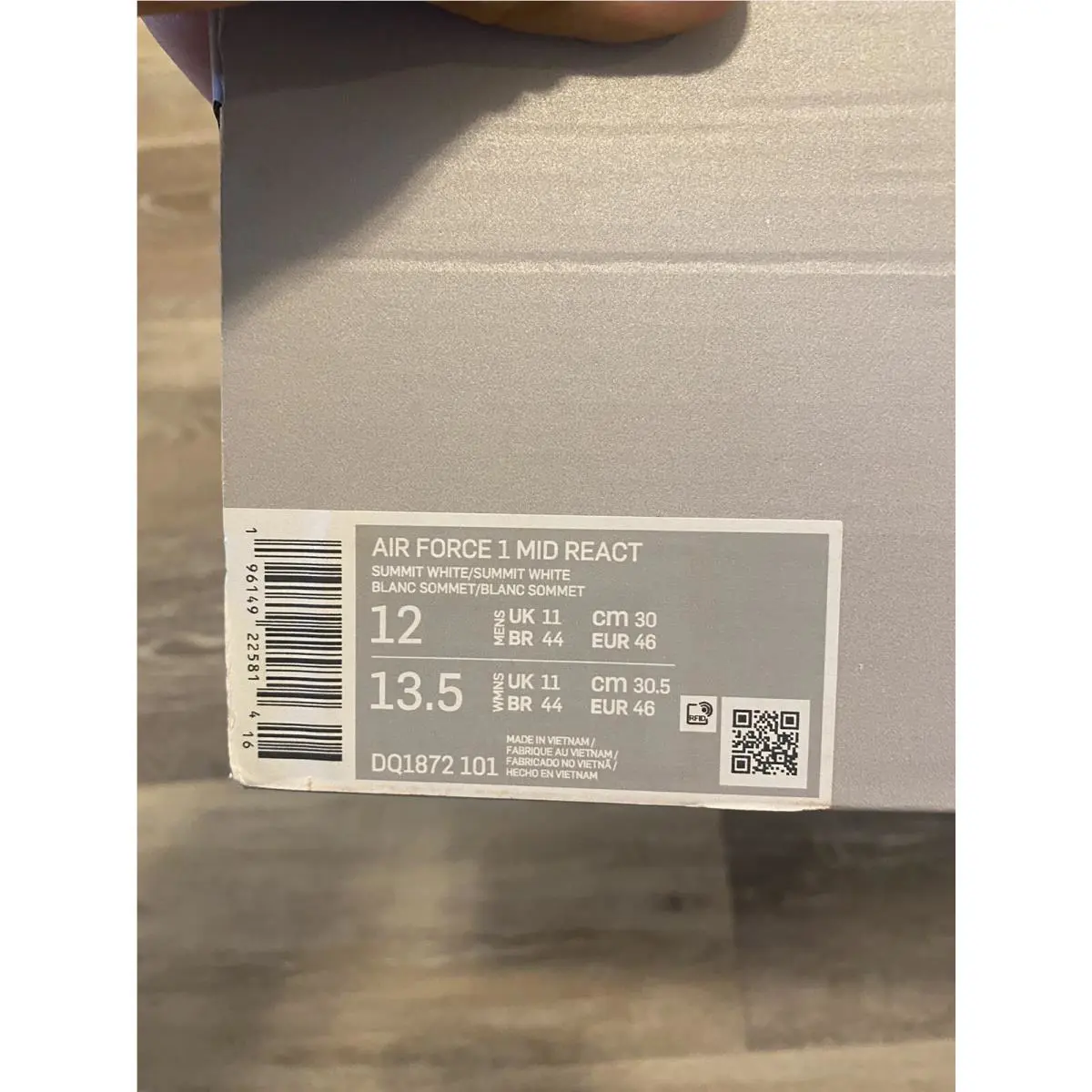 Nike shoes  - Summit White-Grey Fog 10