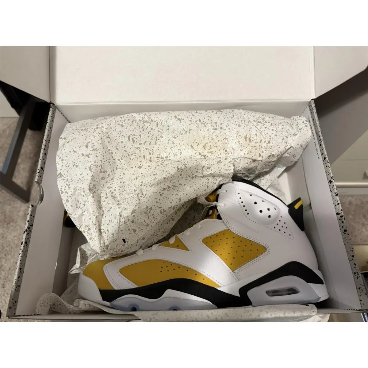 Nike shoes - Air Jordan 6 Retro - Air Retro - CT8529-170 - Yellow, Manufacturer: White/Yellow Ochre/Black 4