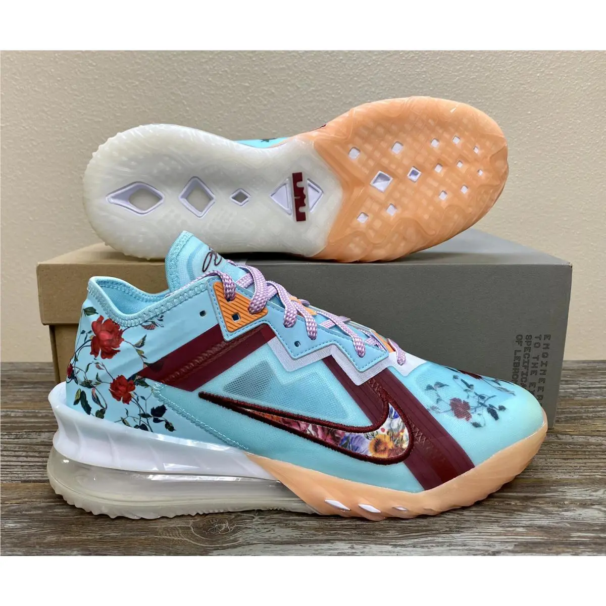 Nike shoes - Mini Plange x Nike LeBron 18 Low - CV7562-400 - Blue 3