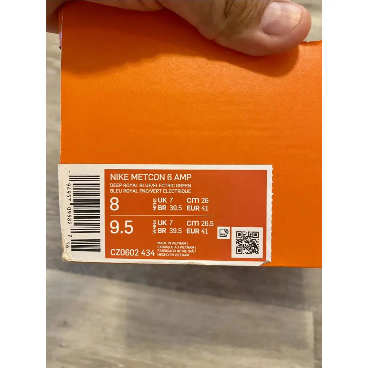 Nike shoes - Nike Metcon 6 AMP - Metcon AMP - CZ0602-434 - Deep Royal Blue-Electric Green (UPC: 194957095827) 10