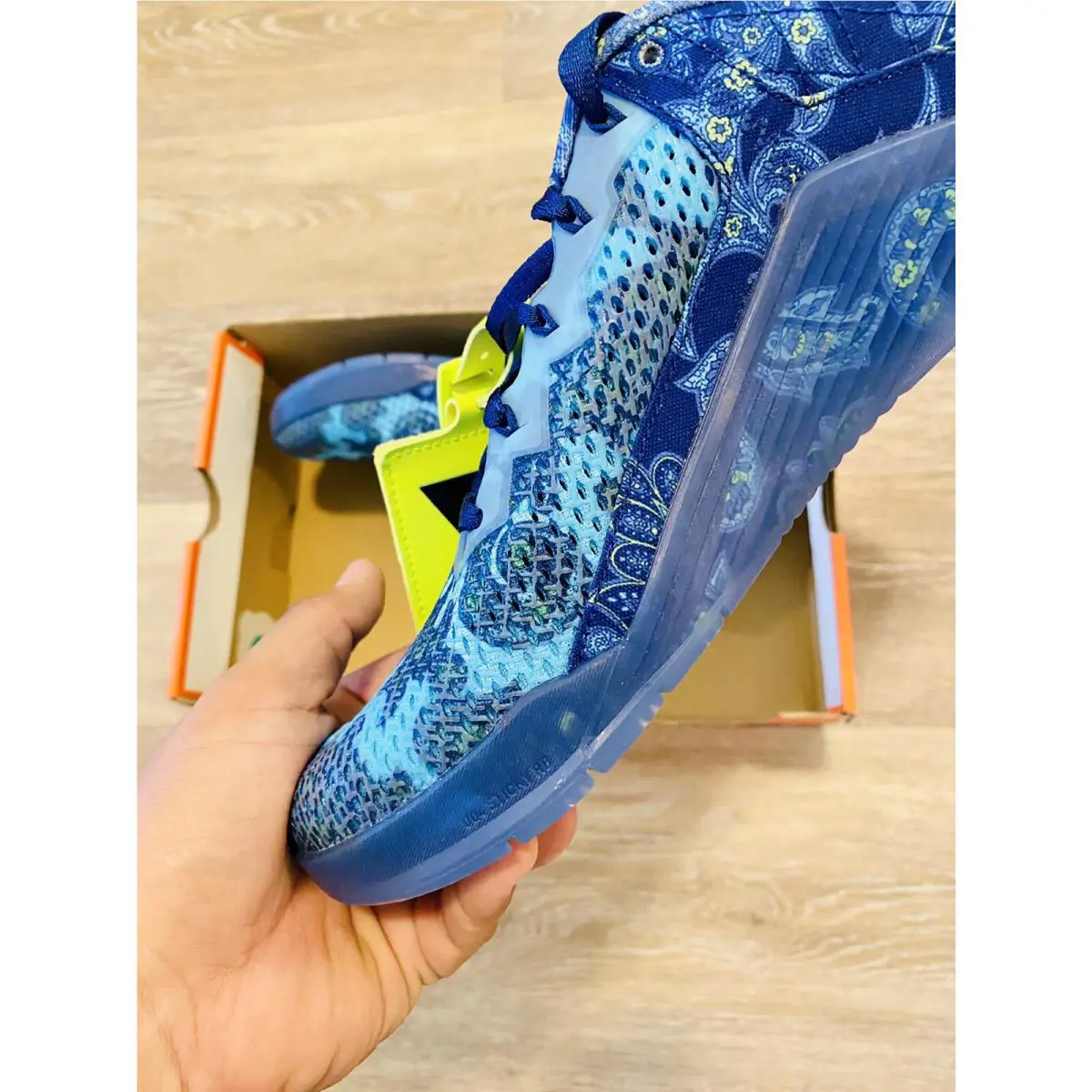 Nike shoes - Nike Metcon 6 AMP - Metcon AMP - CZ0602-434 - Deep Royal Blue-Electric Green (UPC: 194957095827) 2
