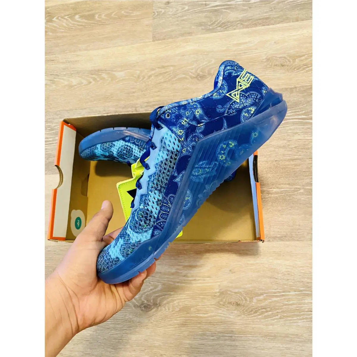 Nike shoes - Nike Metcon 6 AMP - Metcon AMP - CZ0602-434 - Deep Royal Blue-Electric Green (UPC: 194957095827) 3
