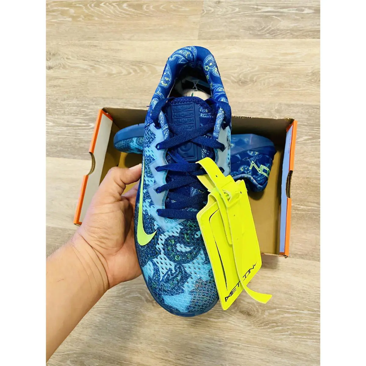 Nike shoes - Nike Metcon 6 AMP - Metcon AMP - CZ0602-434 - Deep Royal Blue-Electric Green (UPC: 194957095827) 4