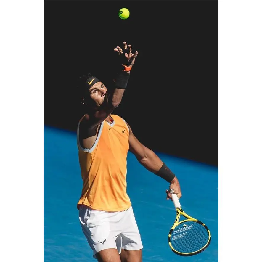 Nike clothing - Nike Court Rafael Nadal AeroReact - BV1099686 - Yellow (UPC: 885178749247) 2