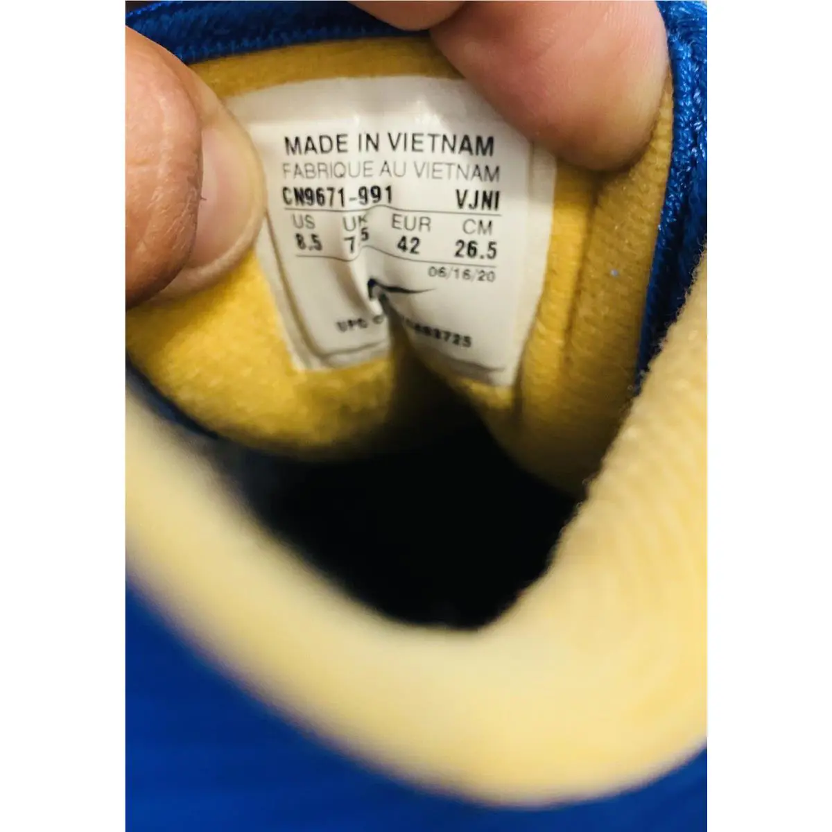 Nike shoes - Nike air Max 1 ID - CN9671-991 - Game Blue-Navy Blue-White 10