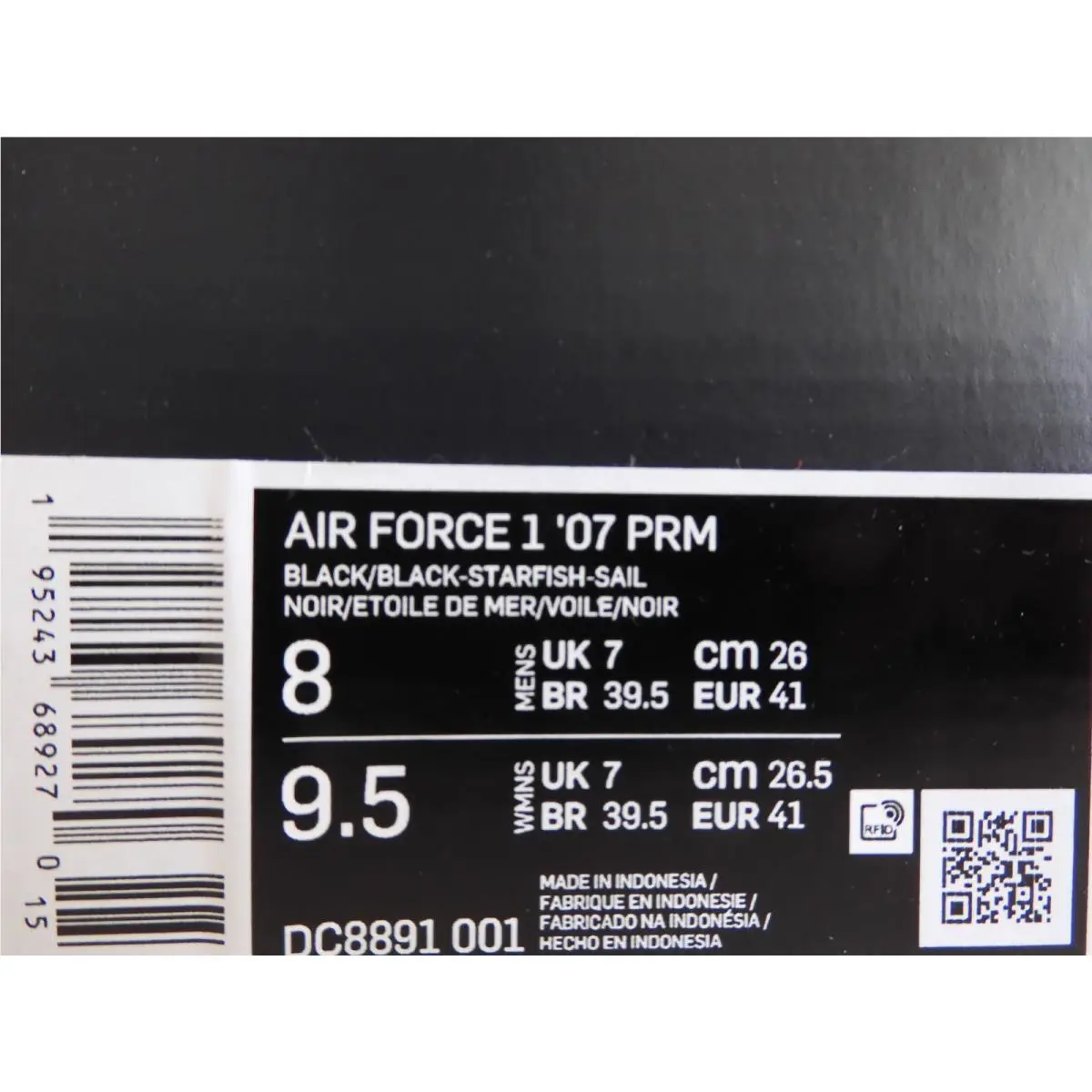 Nike shoes - Nike Air Force 1 - Air Force - DC8891-001 - Black (UPC: 195243689256) 3