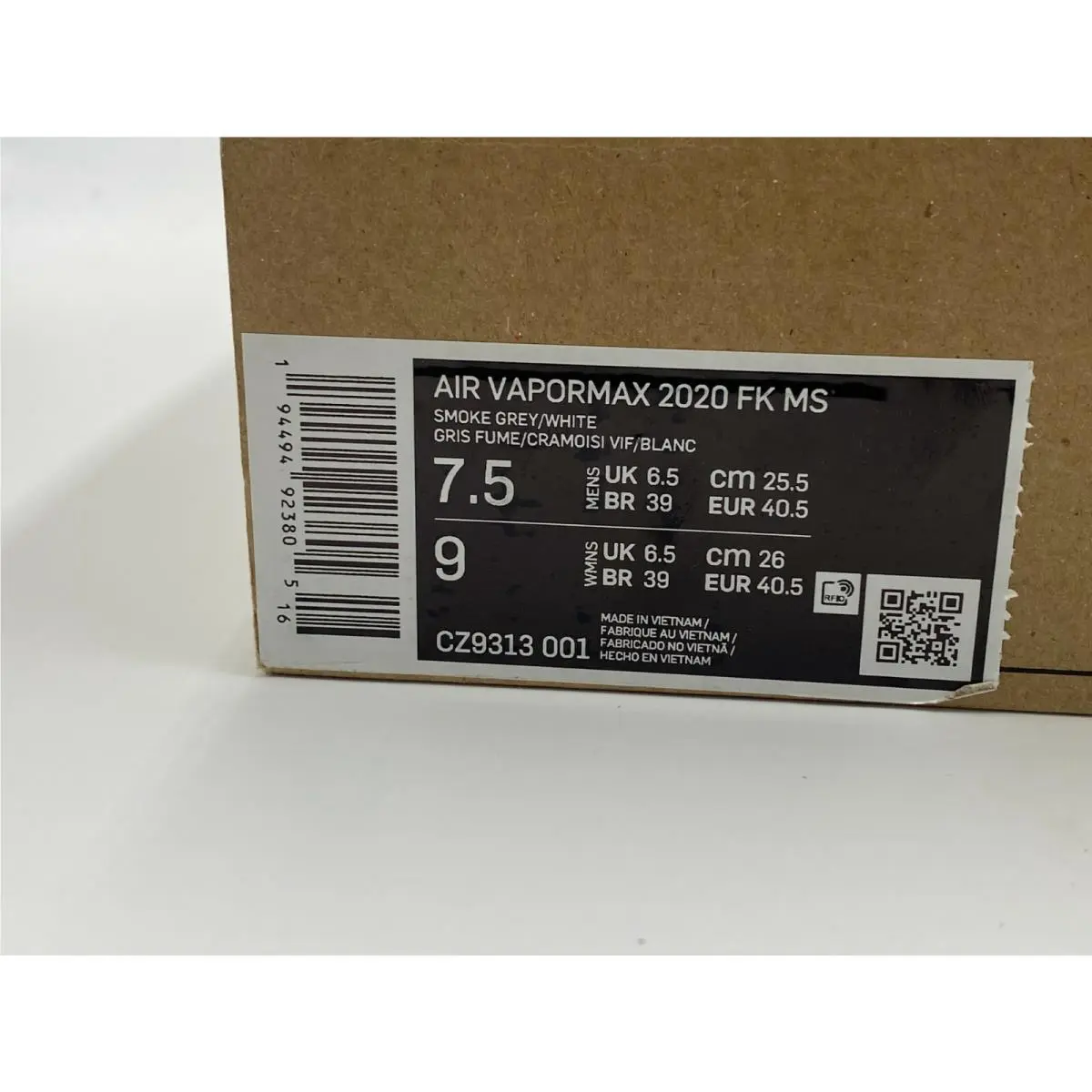 Nike shoes - FK MS - CZ9313 001 - White (UPC: 194494923805) 7
