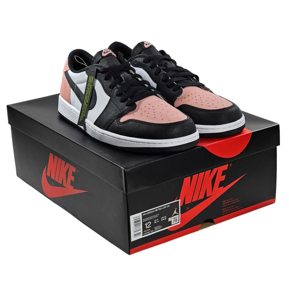 Nike shoes - Nike Air Jordan 1 - Air - CZ0790-061 - BLACK/BLEACHED CORAL-WHITE 11