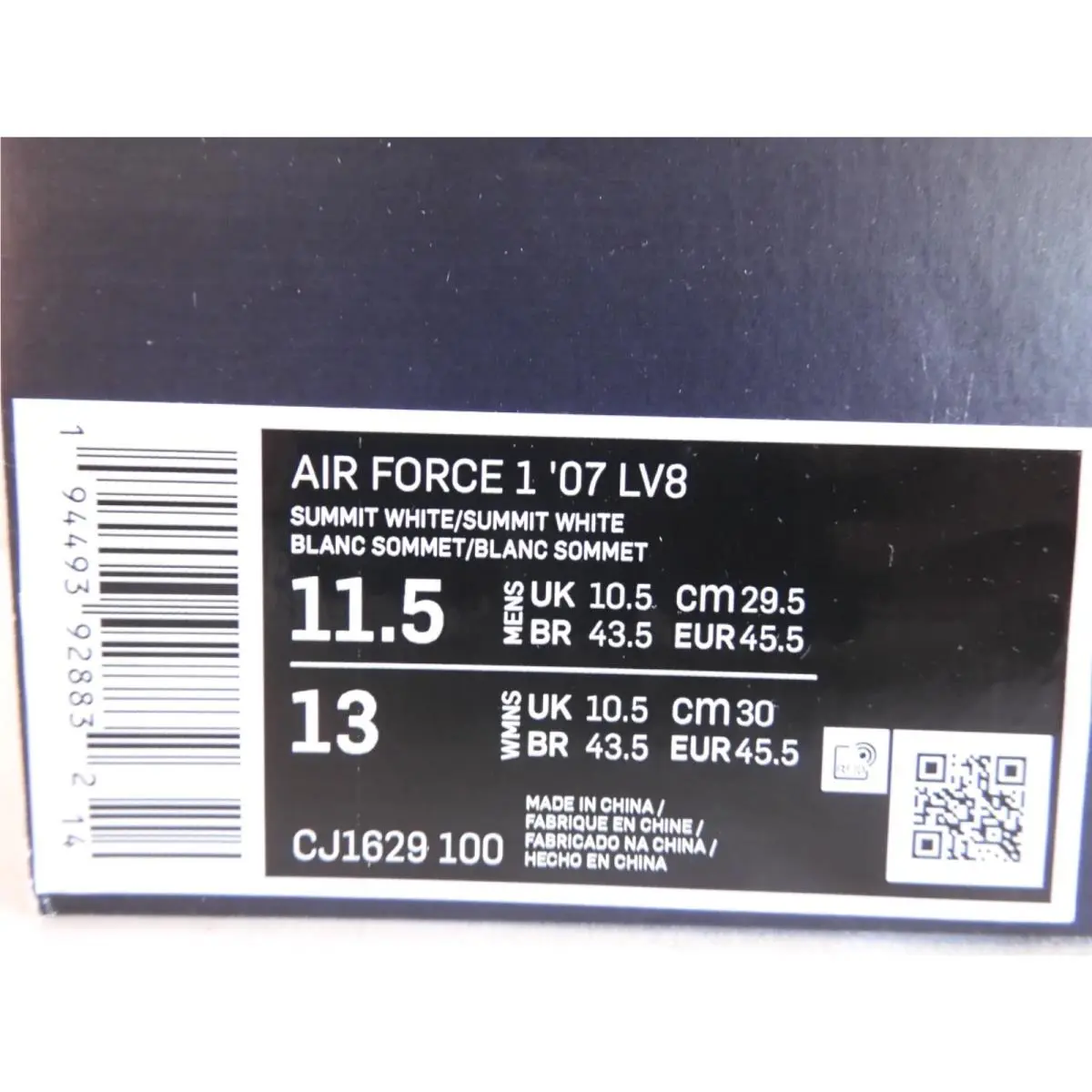 Nike shoes - Nike Air Force 1 `07 LV8 - CJ1629-100 - White (UPC: 194493928832) 3