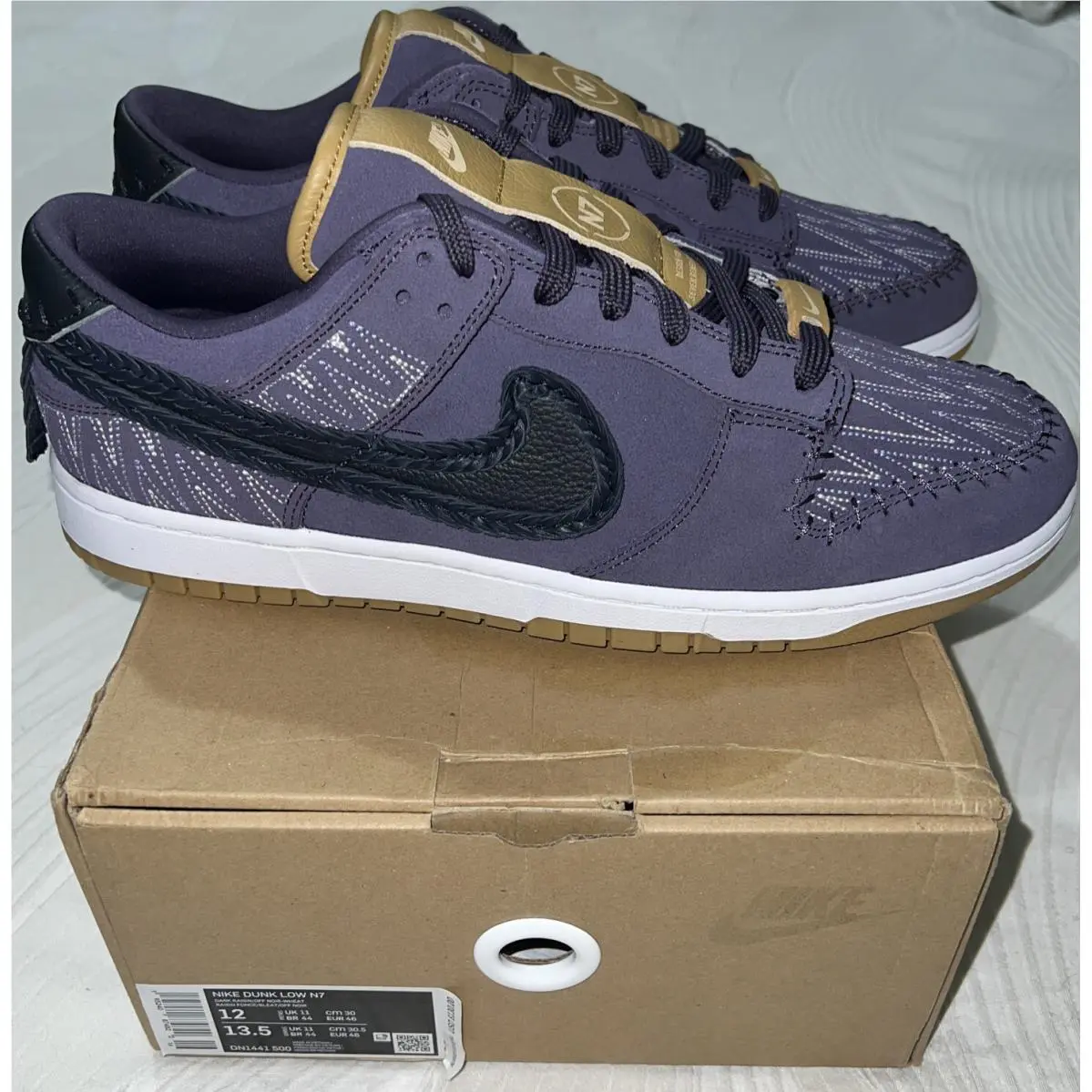 Nike shoes - Nike Dunk Low - Dunk Low - DN1441500 - Dark Raisin Off Noir Wheat (UPC: 0195240874822) 3