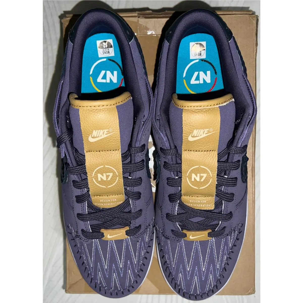 Nike shoes - Nike Dunk Low - Dunk Low - DN1441500 - Dark Raisin Off Noir Wheat (UPC: 0195240874822) 7