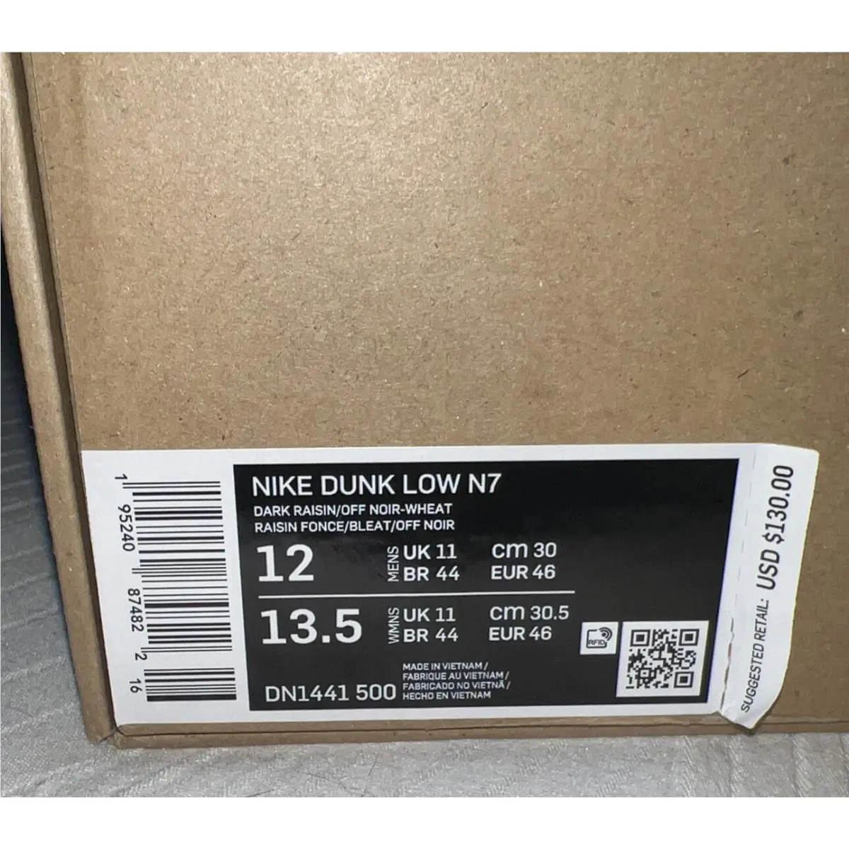 Nike shoes - Nike Dunk Low - Dunk Low - DN1441500 - Dark Raisin Off Noir Wheat (UPC: 0195240874822) 18