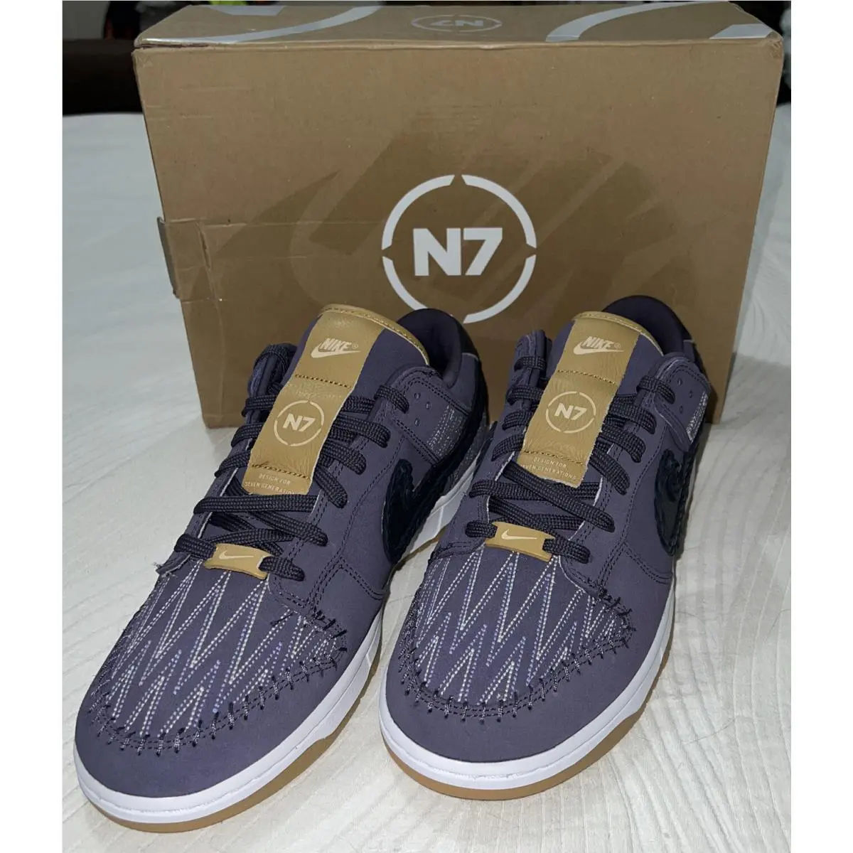 Nike shoes - Nike Dunk Low - Dunk Low - DN1441500 - Dark Raisin Off Noir Wheat (UPC: 0195240874822) 4